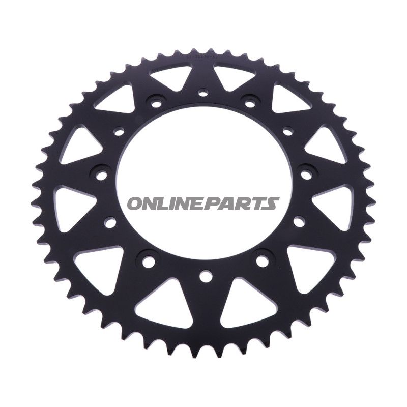 BAGHJUL ALUMINIUM 52 TANDDELING 520 SORT ESJOT INDVENDIG DIAMETER 136 BOLTAFSTAND 160