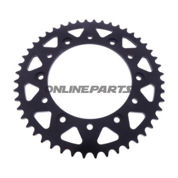 BAGHJUL ALUMINIUM 48 TANDDELING 520 SORT ESJOT INDVENDIG DIAMETER 136 BOLTAFSTAND 160