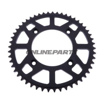 BAGHJUL ALUMINIUM 51 TANDDELING 420 SORT ESJOT INDVENDIG DIAMETER 098 BOLTAFSTAND 118