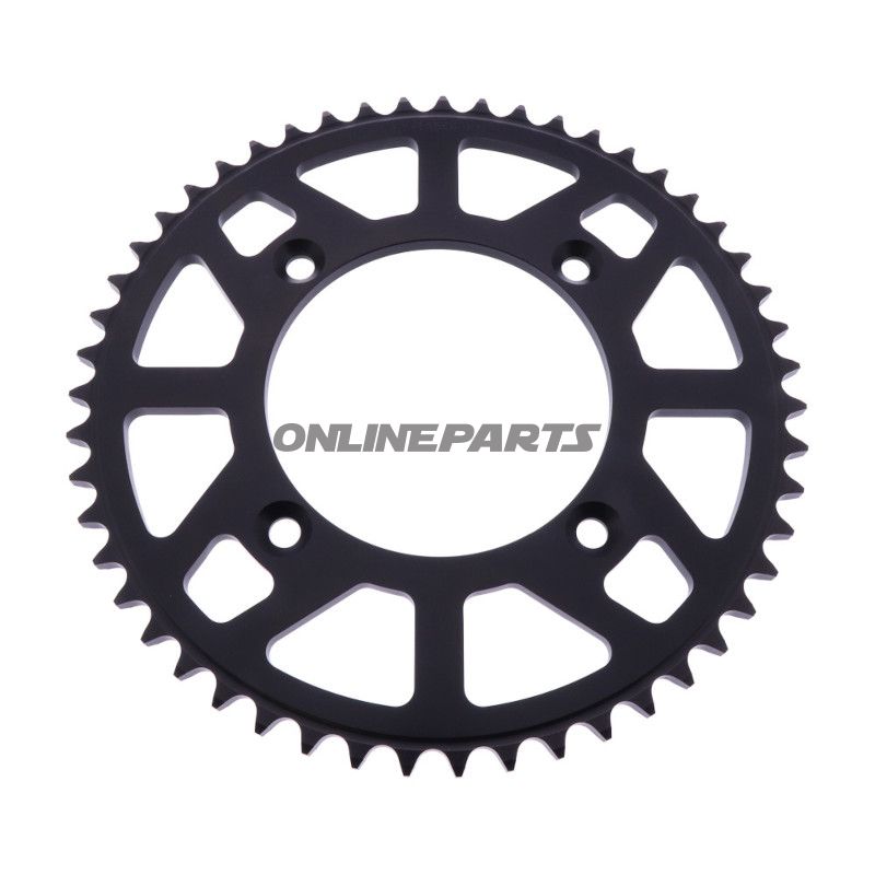 BAGHJUL ALUMINIUM 51 TANDDELING 420 SORT ESJOT INDVENDIG DIAMETER 098 BOLTAFSTAND 118