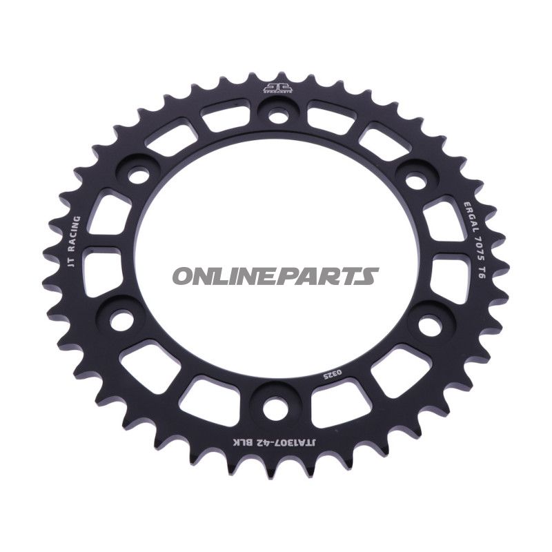 Aluhjul 42T Pitch 525 sort JT Indvendig diameter 134 Bolt cirkel 160