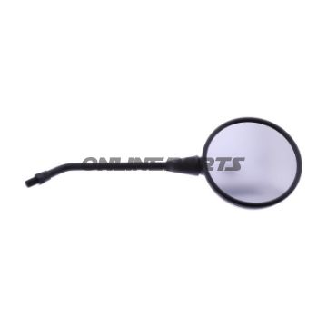 Spejl rund sort venstre + højre JMP