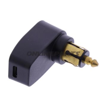 DIN retvinklet stik USB C