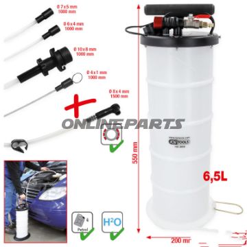 VAKUUMSUGEPUMPE 6,5L MED 5 PROBER