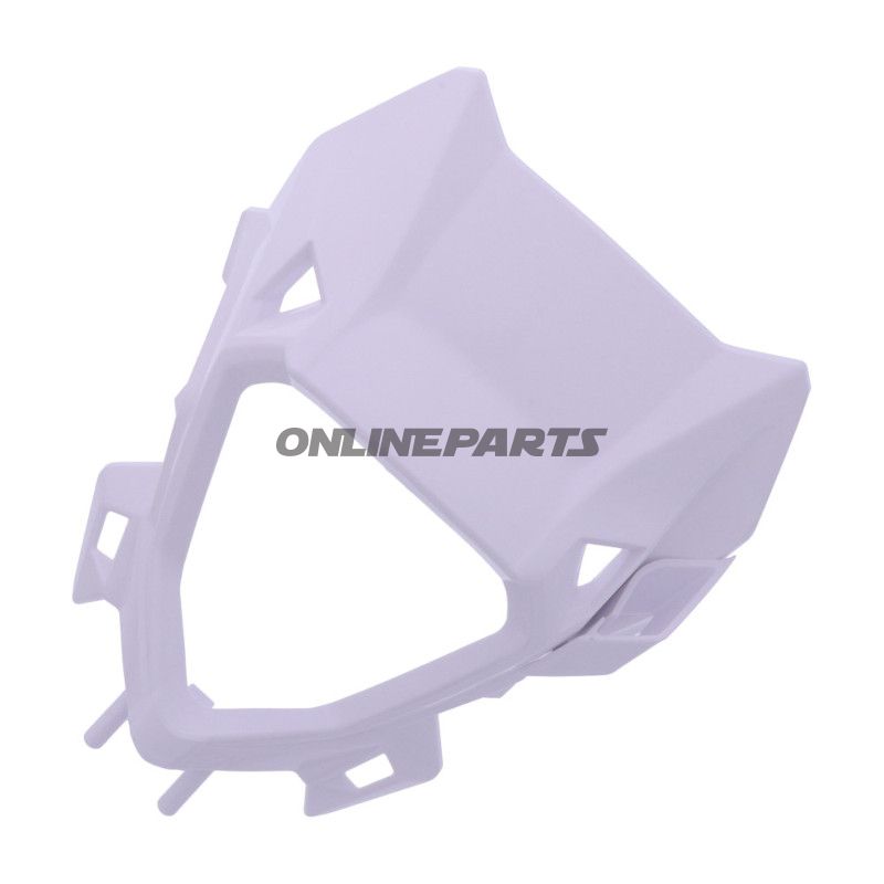 Forlygtemaske hvid uden elektrisk system