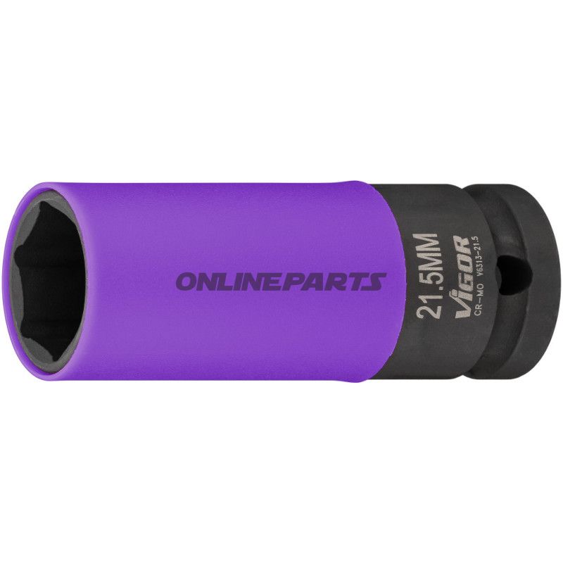 KRAFTNUSS 6KT 1/2 21,5 MM BEKLÆDT LADNING 80 MM