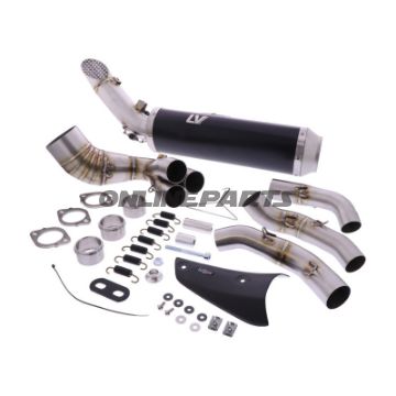 Lyddæmper SBK Rustfrit Stål LV Race Komplet 3/1 Race