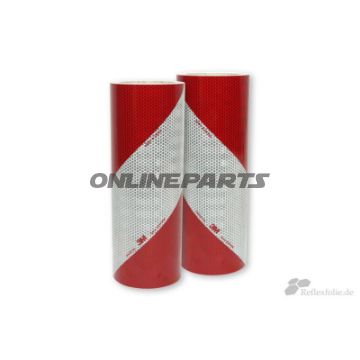 WARNMARK REFLEKT 140MMX9M ROL LI+RE PEGER RØD HVID