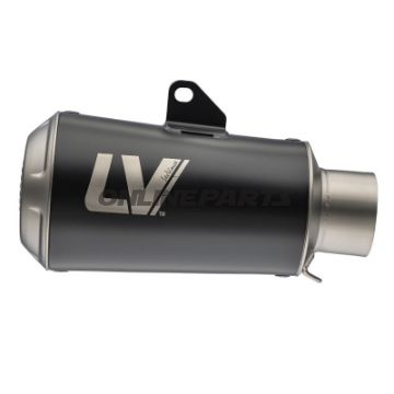 Lyddæmper SBK Rustfrit Stål LV-10 sort Slip On