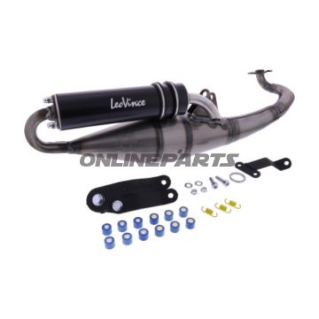 Lyddæmper Håndlavet TT Leovince sort