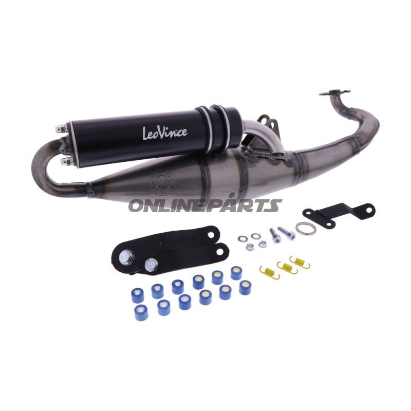 Lyddæmper Håndlavet TT Leovince sort