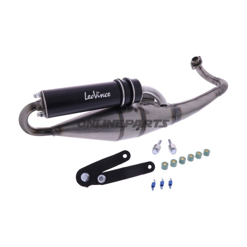 Lyddæmper Håndlavet TT Leovince sort