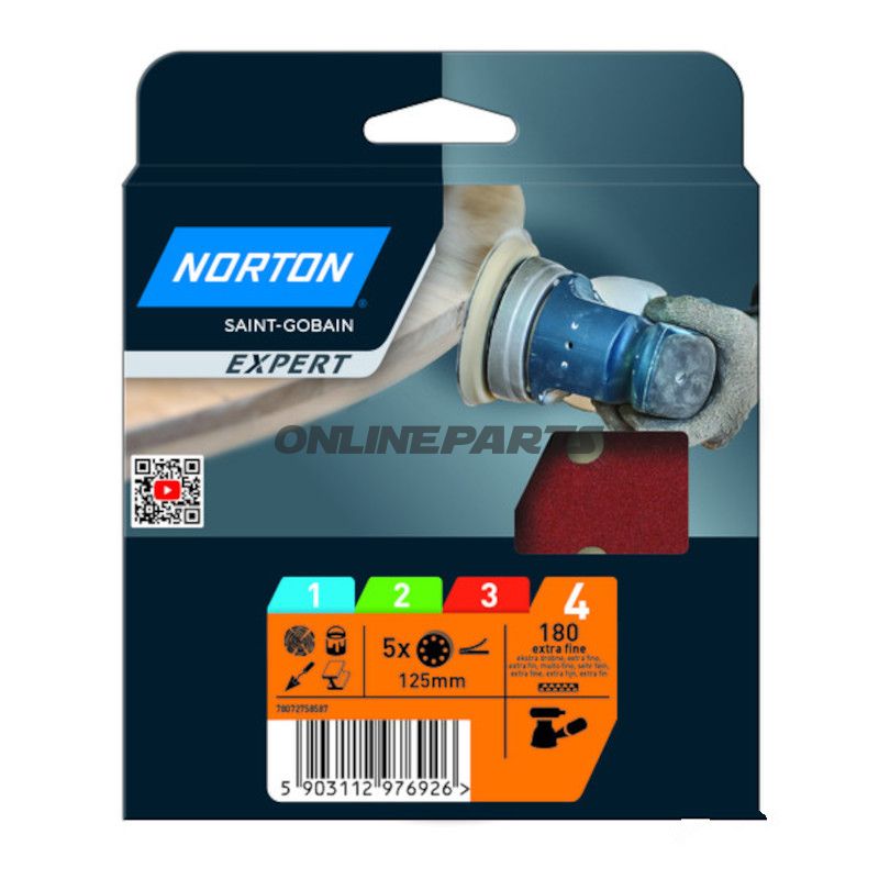 SCHLEIFSCH 8L K180 5 STK 125MM A203F NOR