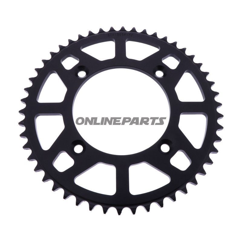 BAGHJUL ALUMINIUM 50 TANDDELING 420 SORT ESJOT INDVENDIG DIAMETER 098 BOLTAFSTAND 118