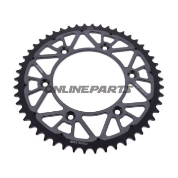 Bagtandhjul Twinstar 50Z deling 520 grå JT indvendig diameter 125 boltcirkel 153