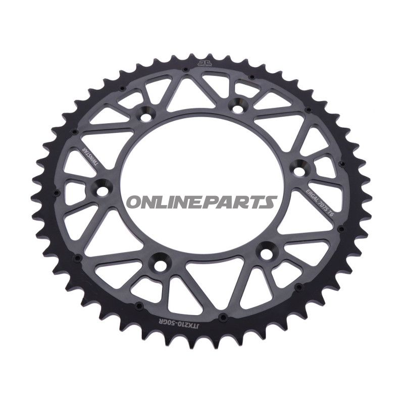 Bagtandhjul Twinstar 50Z deling 520 grå JT indvendig diameter 125 boltcirkel 153