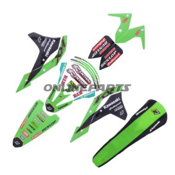 Aufkleber Satz komplett BlackBird Racing Replica Racing 2021 Kawasaki