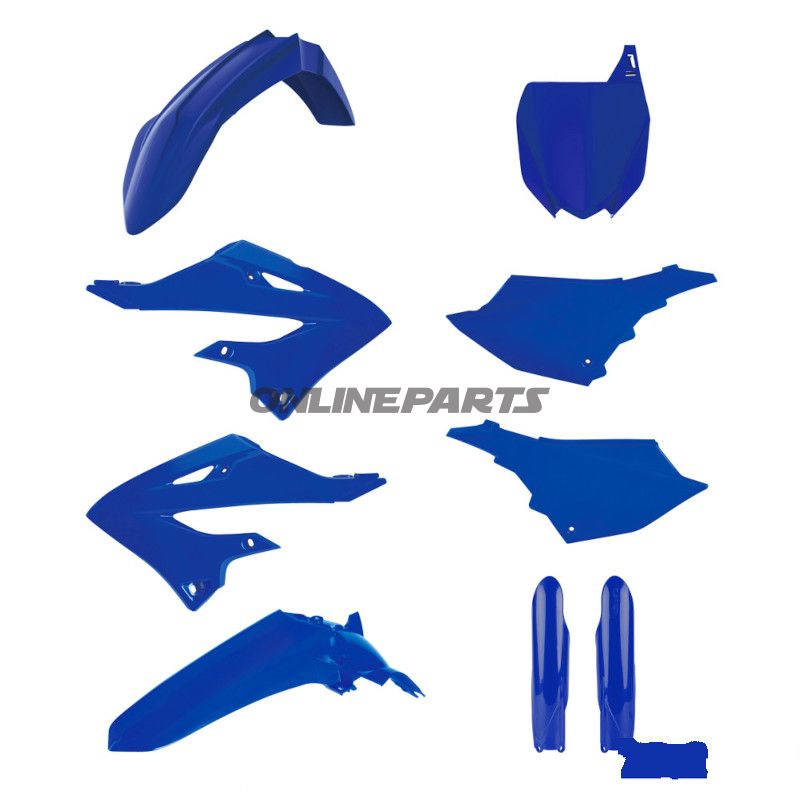 Komplet sæt blå bl.a. Yamaha YZ 125 