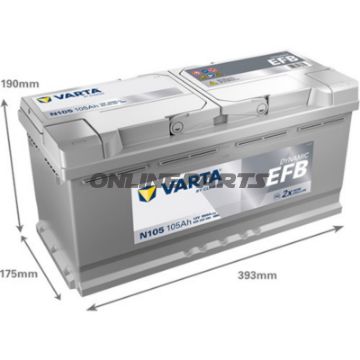 Bild von BATT AUTO 12V105AH EFB ID 
