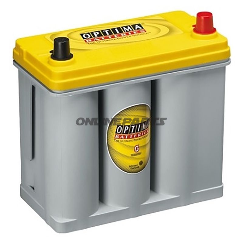 Start- og forsyningsbatteri 12V 38AH Optima Yellowtop YT R - 2,7