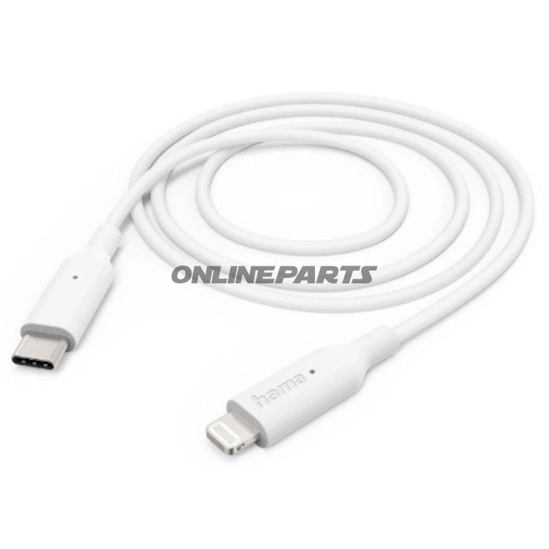 OPLADNINGSKABEL USB-C-LIGHTNING 1 Meter Hama
