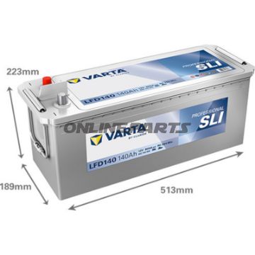 STRT 12V140AH SLI ID PROFESSIONELT BATTERI