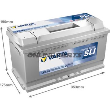 STRT 12V 95AH SLI ID PROFESSIONELT BATTERI