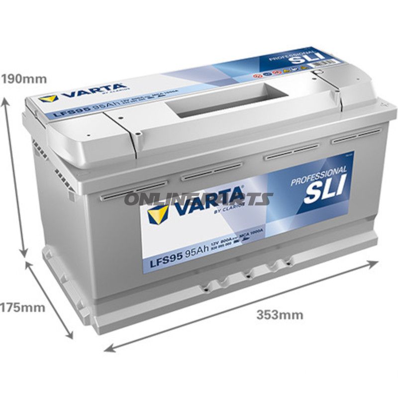 STRT 12V 95AH SLI ID PROFESSIONELT BATTERI