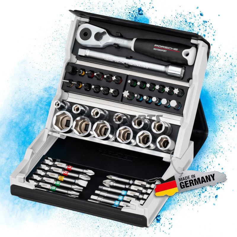 TOPNØGLESÆT 1/4Z 50 STYK Hazet PORSCHE MOTORSPORT