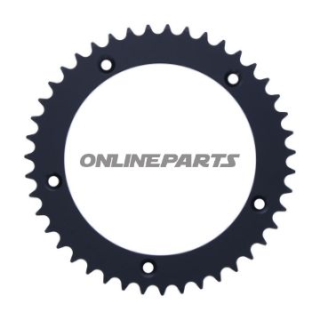 BAGESTE TANDHJUL 43 TAND, STIGNING 520, SORT INDRE DIAMETER 158, BOLTAFSTAND 180