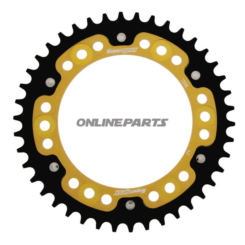 BAGHJUL STE 42 TANDSTIGNING 520 GULD INDRE DIAMETER 134 LOCHKREIS 160