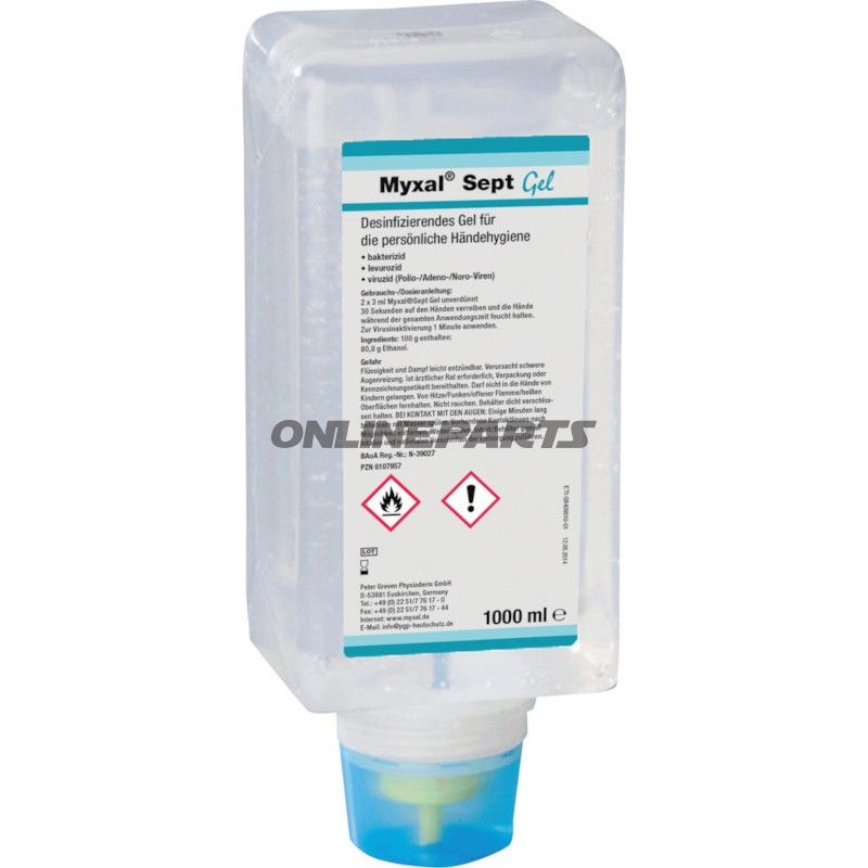 DESINFEKTIONSGEL HÅND 1L MYXAL SEPT