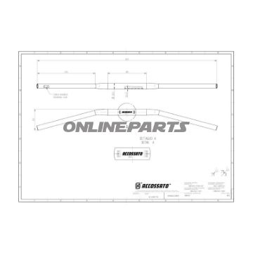 Lenker Alu 28 mm silber Accossato