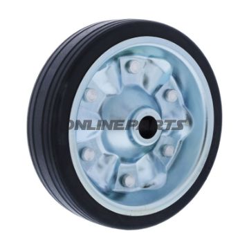 RESERVEHJUL MASSIV GUMMI 6On 200X50 STÅLRIM