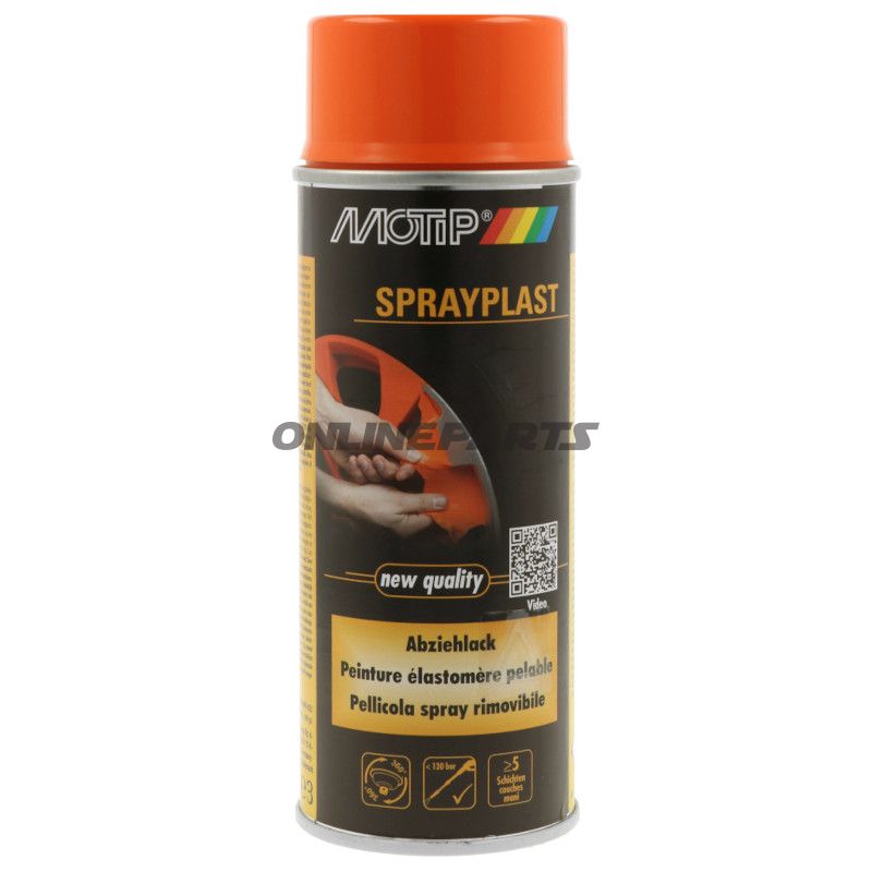 PEEL PAINT 400ML MOT ORANGE GLOSS SPRAYPLAST