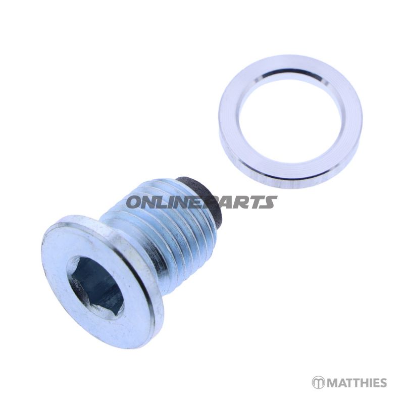 Olieafløbsprop magnetisk JMP M14X1,5 mm med tætningsring