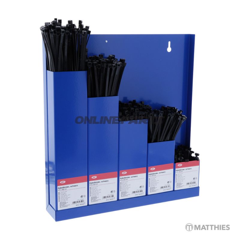 Kabelbinder-udvalg JMP sort 500 stykker