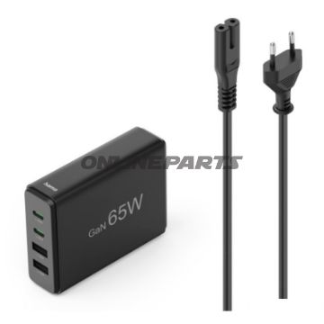 Stikdåse Hama 230 V med USB-A/C, 65 W PD og QC3