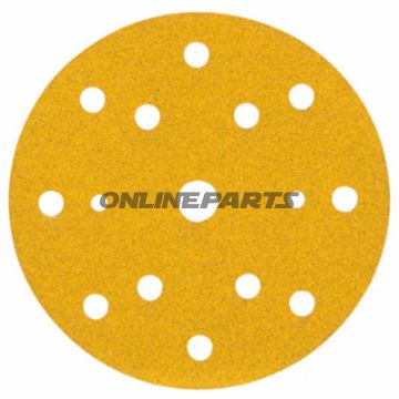 Slibeskive fra 3M Hookit K180, 150 mm, 15 huls perforering
