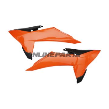 KUEHLERABDECKUNG orange/blau