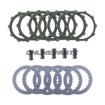 Kupplung Aramid EBC Lamellen + Federn+Scheiben