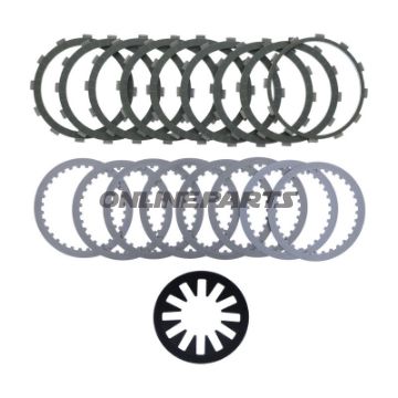 Kupplung Aramid EBC Lamellen + Federn+Scheiben