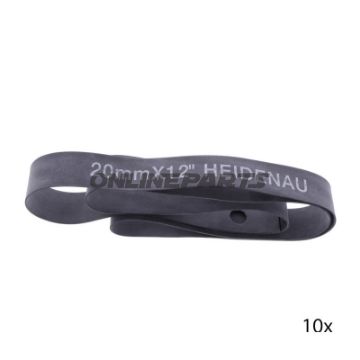 Fælgbånd Heidenau 12 tommer, 20 mm, med ventilhul