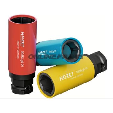 Topnøglesæt Hazet 605.09.27, 1/2", 17, 19 og 21 mm