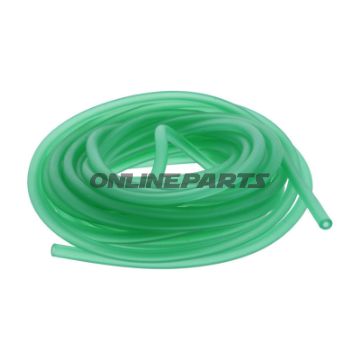 Slange til 2-taktsolie 2,5 x 5 mm PVC 5 meter grøn