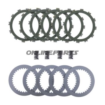 Kupplung Aramid EBC Lamellen + Federn+Scheiben