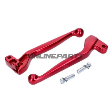 Bild von Brems-/ Kupplungshebel Satz alu rot 101 Octane