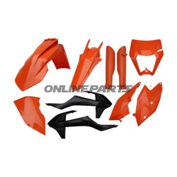 Plastikkit Polisport orange/sort 716.40.62