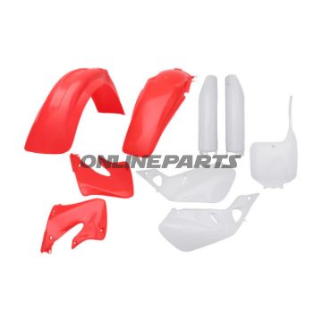 Plastikkit Polisport rød/hvid 716.40.68