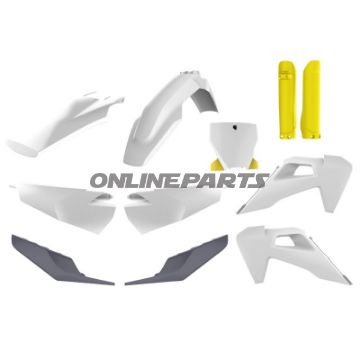 Komplettkit weiß/grau/gelb